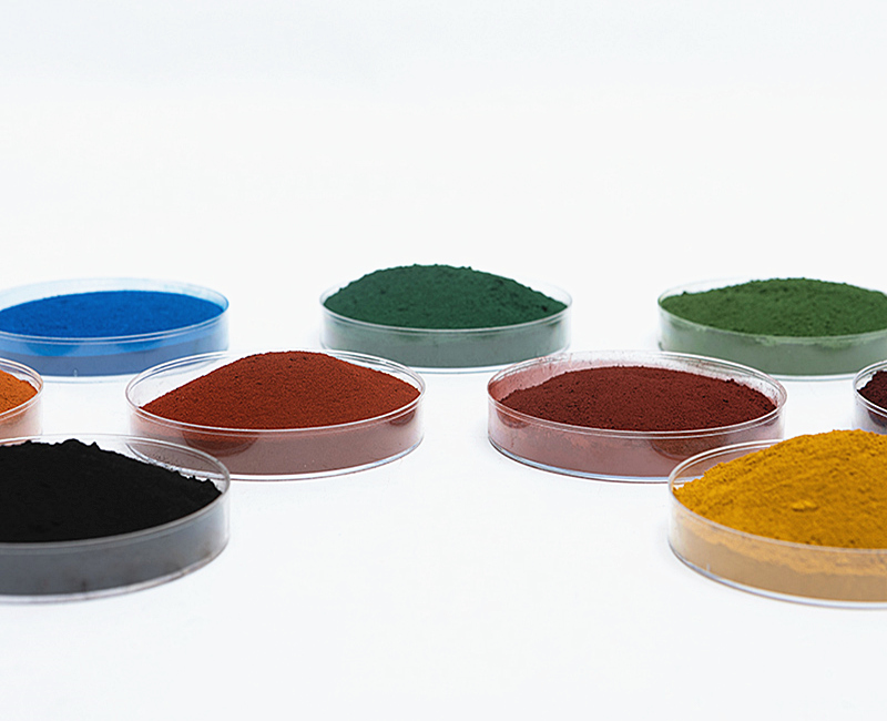 Description of properties and use of iron oxide pigments